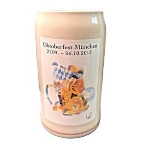 Rastal Germany Official 2013 Oktoberfest Munich Beer Stein Mug Pottery 1L Signed